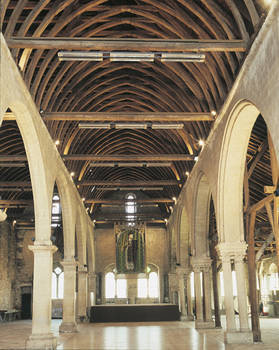 Inside of the grain lofts of St John’s hospital (12th – 16th centuries) © Angers Museums-Picture Pierre David