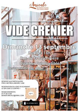 Vide-grenier de l'amicale Charles Bénier Vide-grenier de l'amicale Charles Bénier