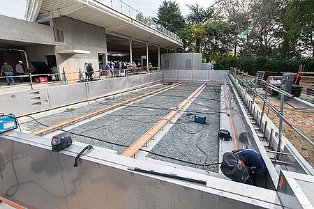Photo de la nouvelle piscine de Belle-Beille.