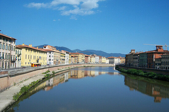 Vue de Pise, ville jumelle d&#039;Angers en Italie