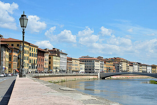 Vue de Pise, ville jumelle d&#039;Angers en Italie