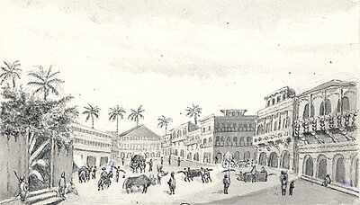 Reproduction d'un dessin de Théodore Pavie.