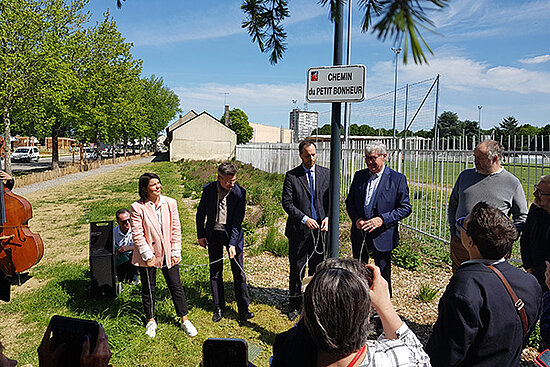 Photo de l&#039;inauguration du secteur Beaussier &agrave; Angers.