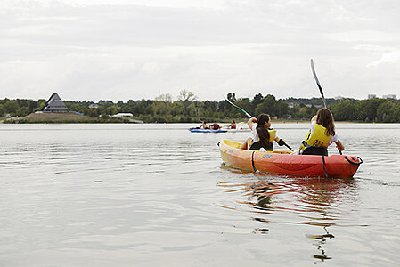 photo d&#039;un kayak sur le lac de maine