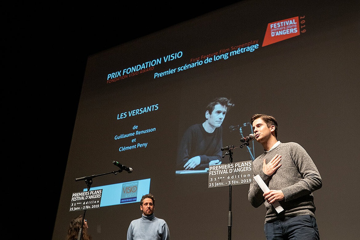 Prix fondation Visio, premier scénario de long-métrage: Les Versants, de Guillaume Renusson et Clément Peny.