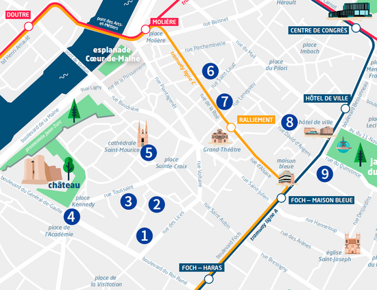 Plan du parcours litt&eacute;raire