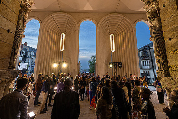 Inauguration de la cath&eacute;drale Saint-Maurice &agrave; Angers.
