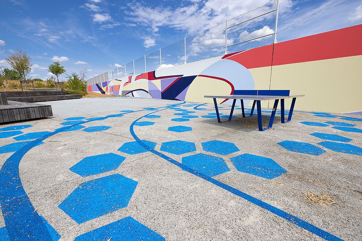 Fresque murale par Valentin Guillon.
