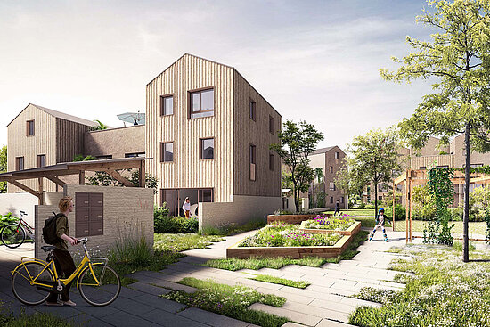 Visuel d'architecte, lot A des Bretonnières.