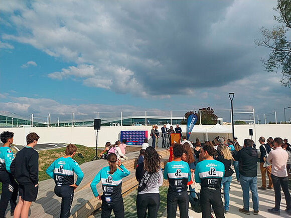 Inauguration de la plaine ludique et sportive Peluau à Angers