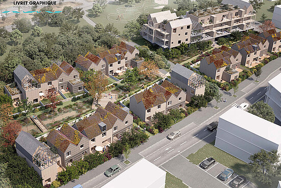 Visuel d'architecte, lot E des Bretonnières.