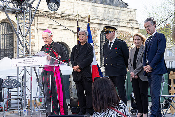 Inauguration de la cath&eacute;drale Saint-Maurice &agrave; Angers.