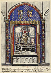 Tombeau de Ren&eacute; d&rsquo;Anjou &copy; Clich&eacute; Biblioth&egrave;que Nationale de France.