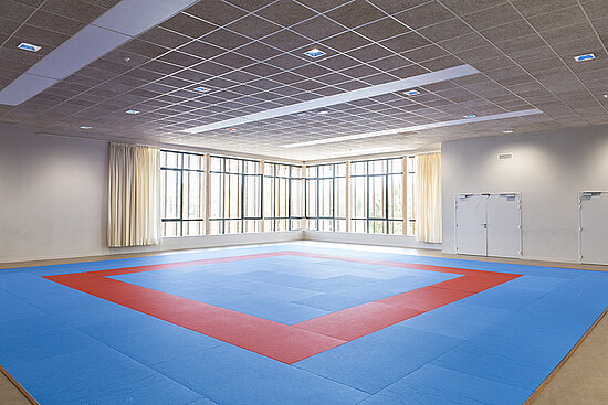 Photo des travaux du gymnase de Monplaisir.