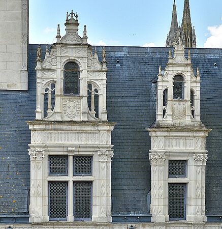 Photos de lucarnes, corps principal de l'hôtel de Pincé.