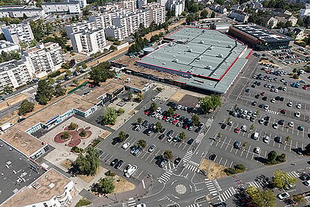 photo a&eacute;rienne de la place du Chapeau-de-Gendarme