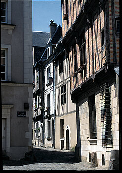 asas de estilo « pan-de-bois »  en el barrio de la Cité © Municipalidad de Angers - Imagen de Stéphanie Vitard.