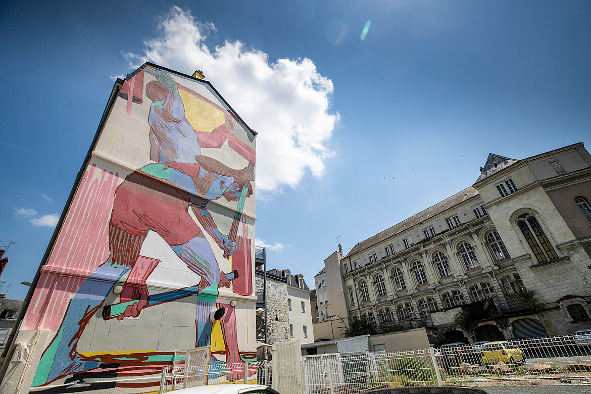 Color pencil composition (Photo: Thierry Bonnet / Ville d&#039;Angers)