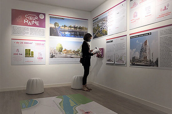 Photo de l&#039;exposition pr&eacute;sent&eacute;e &agrave; la Maison des projets d&#039;Angers