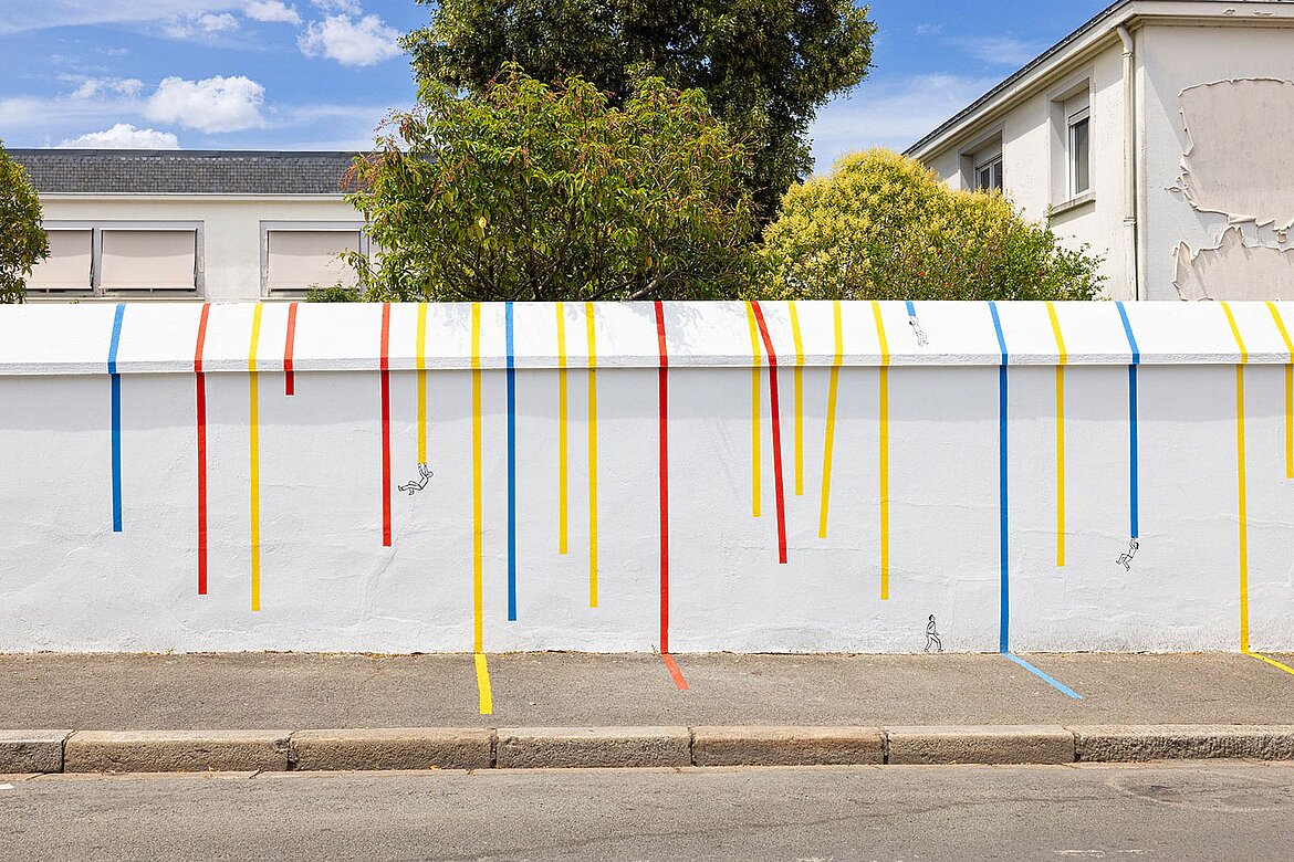Fresque murale par Vincent Broquaire.