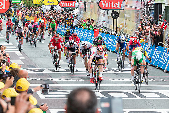 L'arrivée du Tour de France 2016 à Angers.