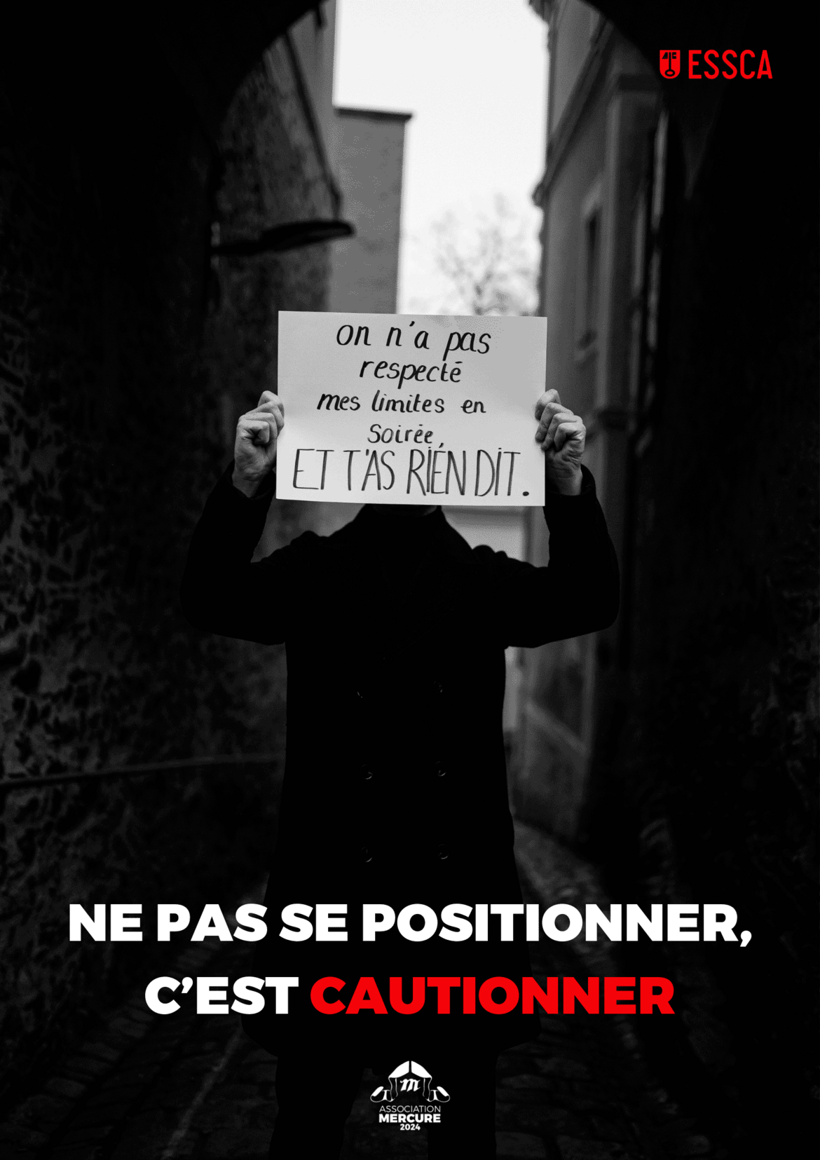 On n'a pas respecté mes limites en soirée et t'as rien dit. Ne pas se positionner c'est cautionner.