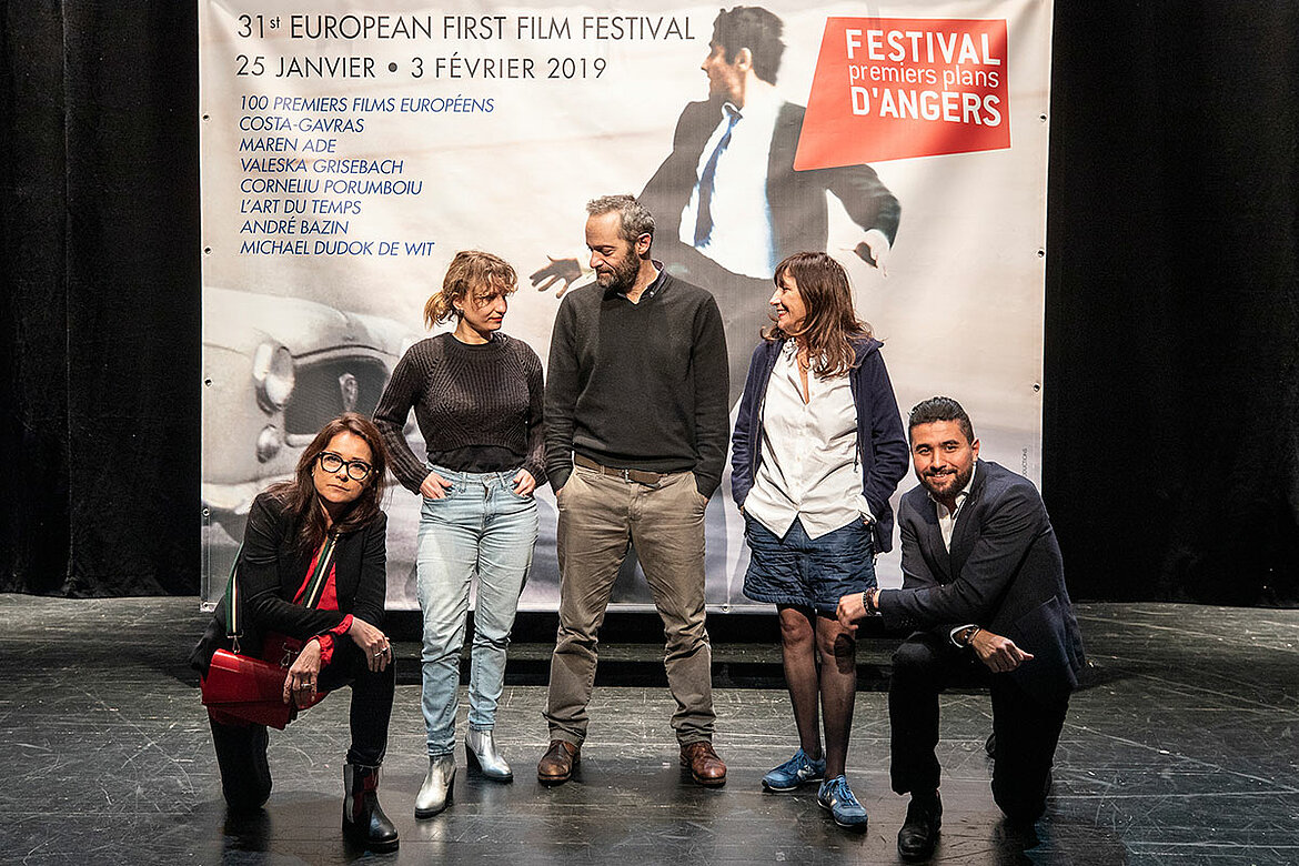 Le jury longs-m&eacute;trages: Sidse Babett Knudsen, L&eacute;a Mysius, C&eacute;dric Kahn, Syvlie Pialat, Amine Bouhafa.