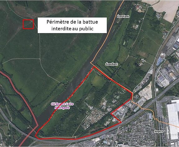 carte du p&eacute;rim&egrave;tre de la battue