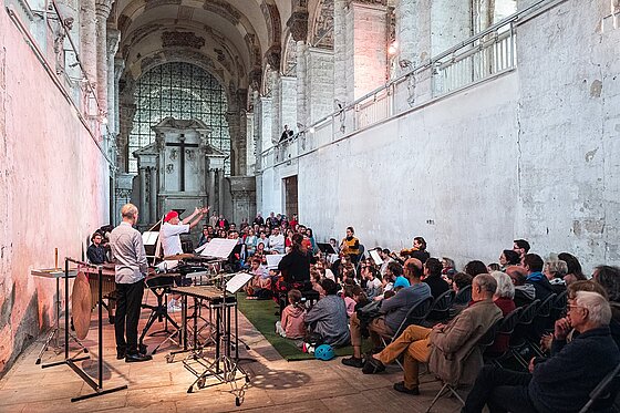 photo d'un concert dans la nef.