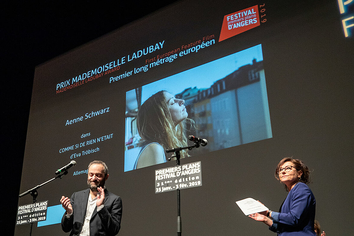 Prix Mademoiselle Ladubay, longs-métrages européens: Aenne Schwarz, dans Comme si de rien n'était, d'Eva Tröbisch.