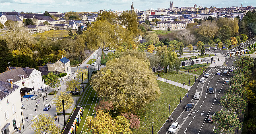 Vue d'architecte de la station Farcy à Belle-Beile