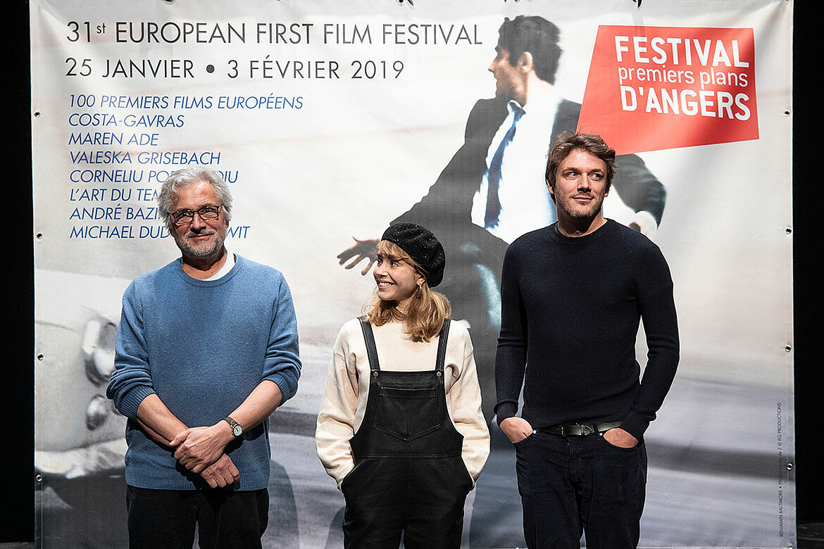 Le jury courts-métrages: Michael Dudok de Wit, Alice Isaaz, Samiel Theis.