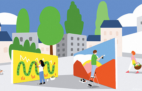 "Street-art, des murs pour des fresques colorées"