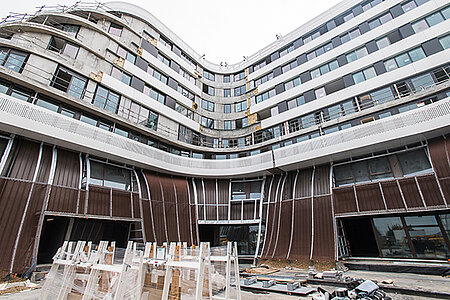 Photo de l'un des deux futurs jardins de l'immeuble Métamorphose, quartier Saint-Serge.