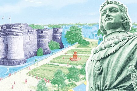 photo de la statue du roi René