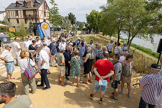Inauguration de la promenade de Reculée à Angers.