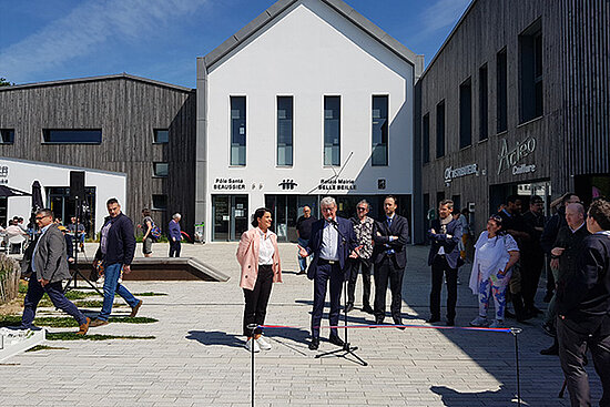 Photo de l&#039;inauguration du secteur Beaussier &agrave; Angers.