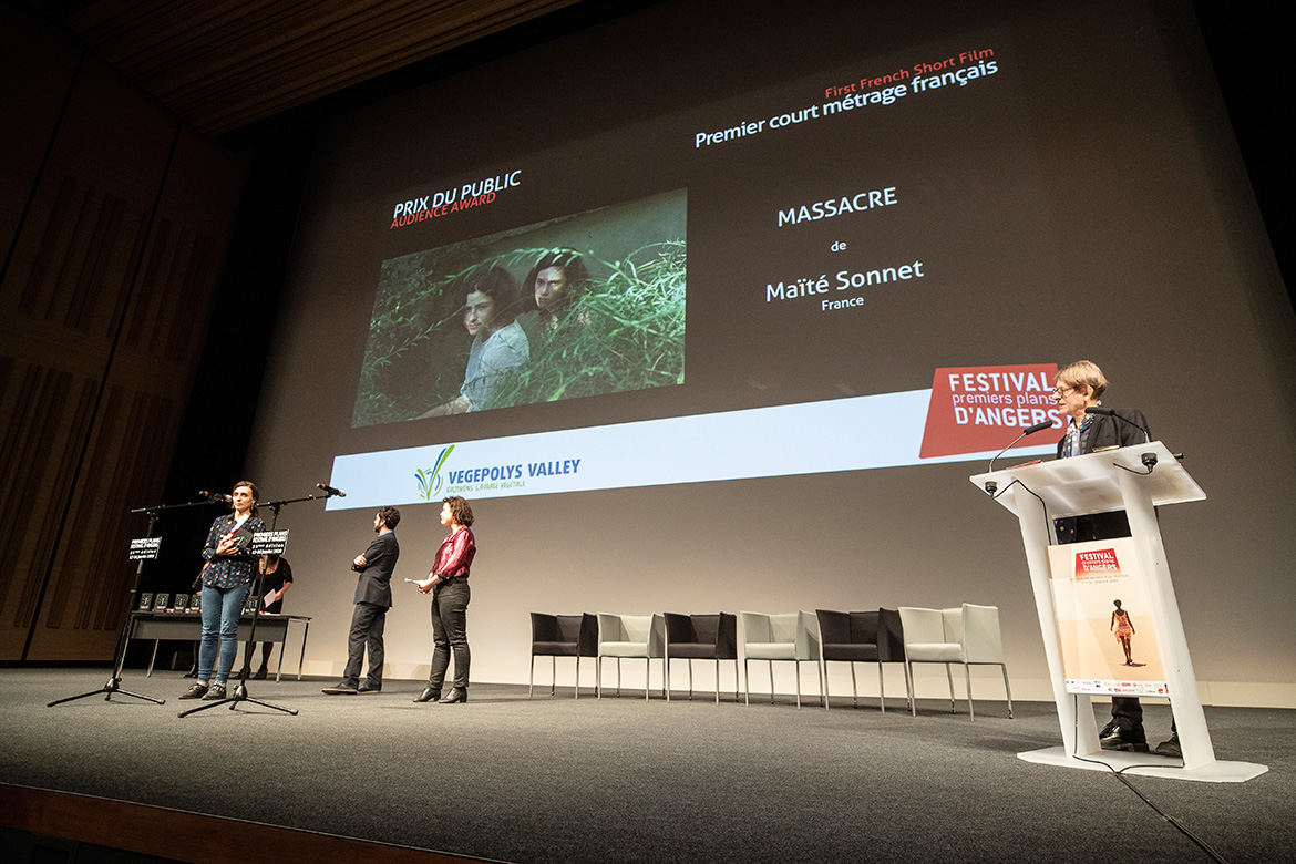 Prix du public - Premier court-m&eacute;trage fran&ccedil;ais: &quot;Massacre&quot;, de Ma&iuml;t&eacute; Sonnet.