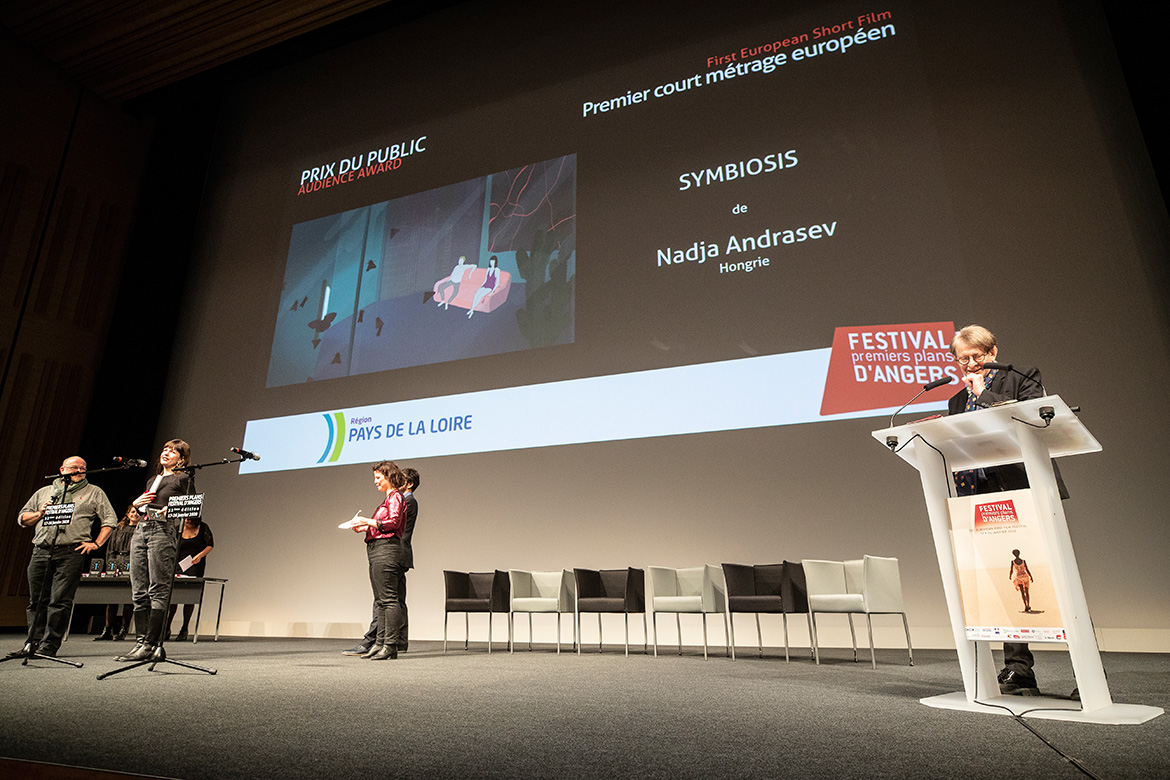 Prix du public - Premier court-métrage européen: "Symbiosis", de Nadja Andrasev.