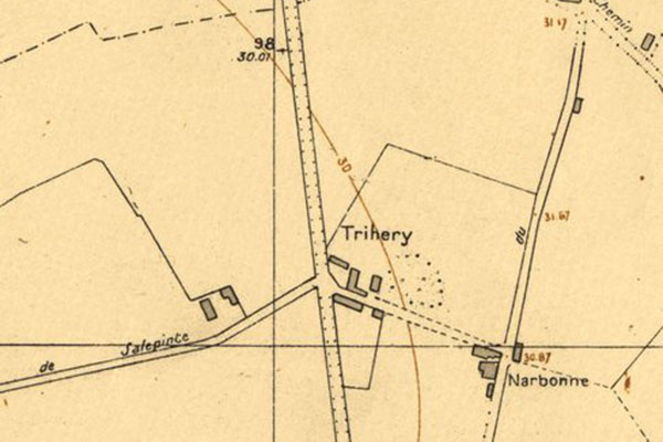 Emplacement du fleuriste municipal plan de 1930 Archives 1 Fi 2703