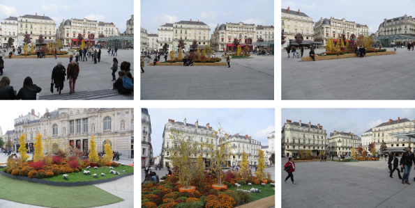 D&eacute;cor automnal de la place du Ralliement