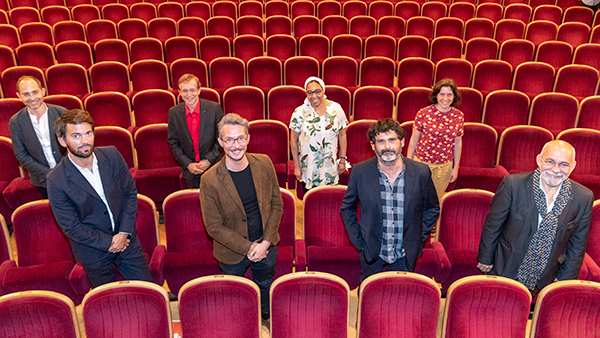 Photo de groupe des partenaires culturels du Grand Théâtre d'Angers.