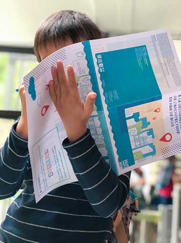 Photo d'une visite jeune public par Angers Patrimoines