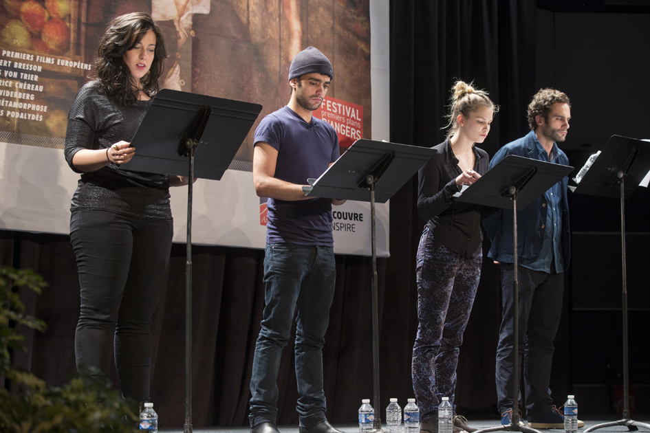 Premiers Plans 2014, lecture de sc&eacute;nario au centre de congr&egrave;s