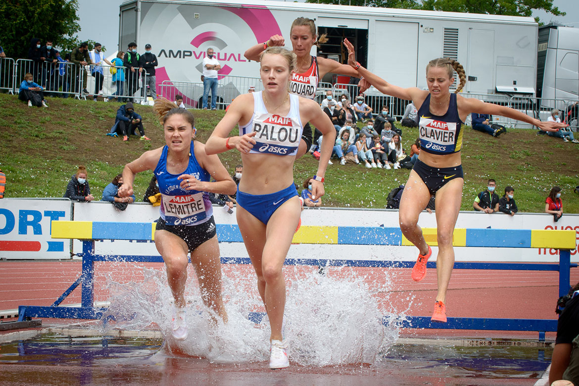 Photo de la finale du 3000m steeple féminin