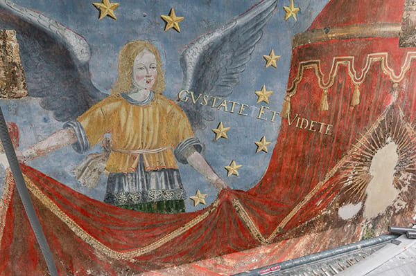 photo d'une fresques de la chapelle saint jean