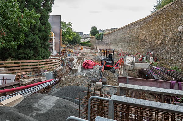 photo du chantier de la blioth&egrave;que