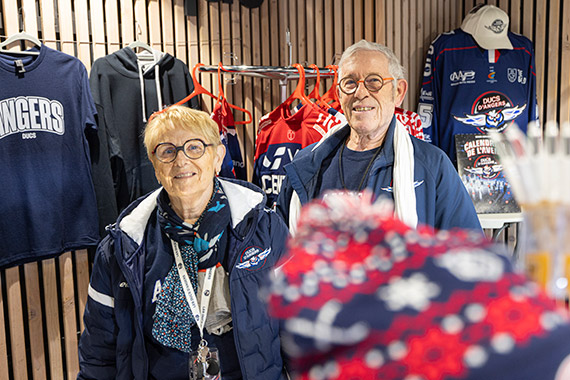 Portait de Bernadette et Raymond Aligné.