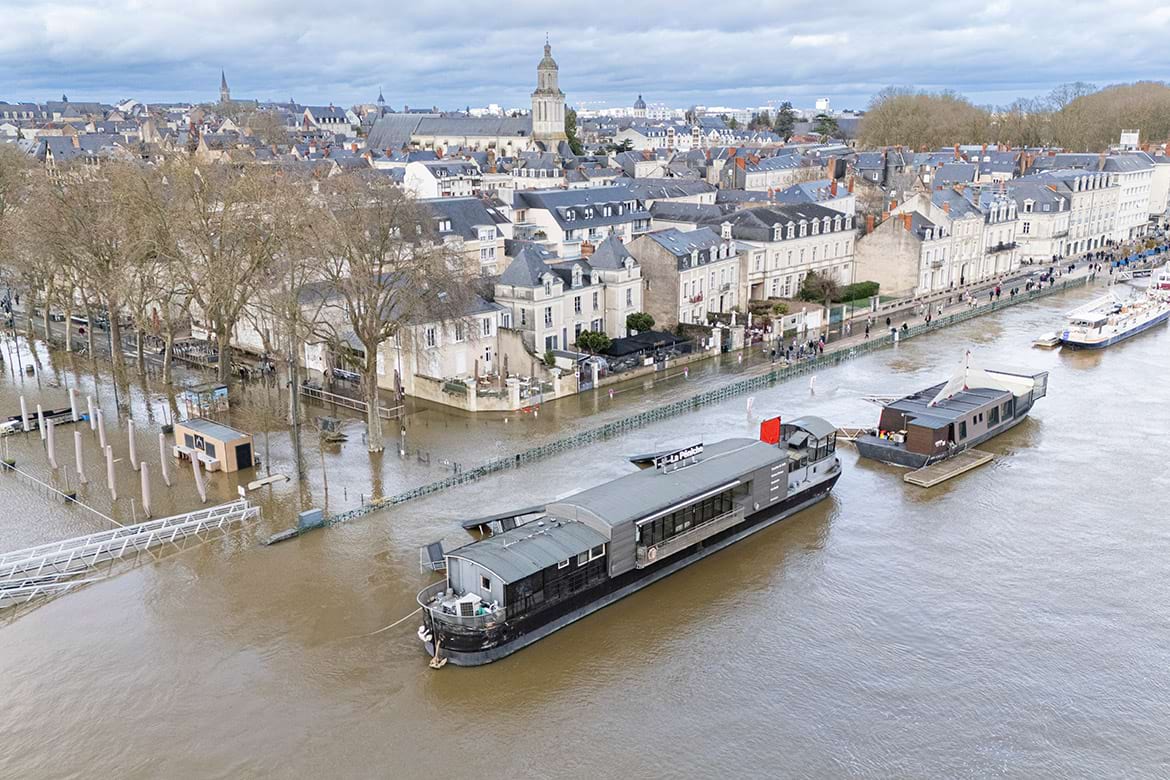 Les inondations &agrave; Angers en f&eacute;vrier 2026.