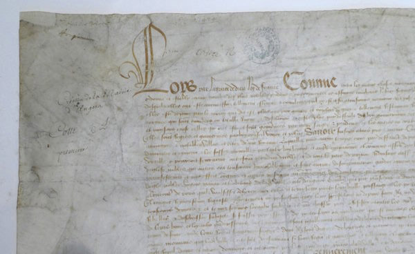 Restauration de la charte fondatrice de la Ville d'Angers
